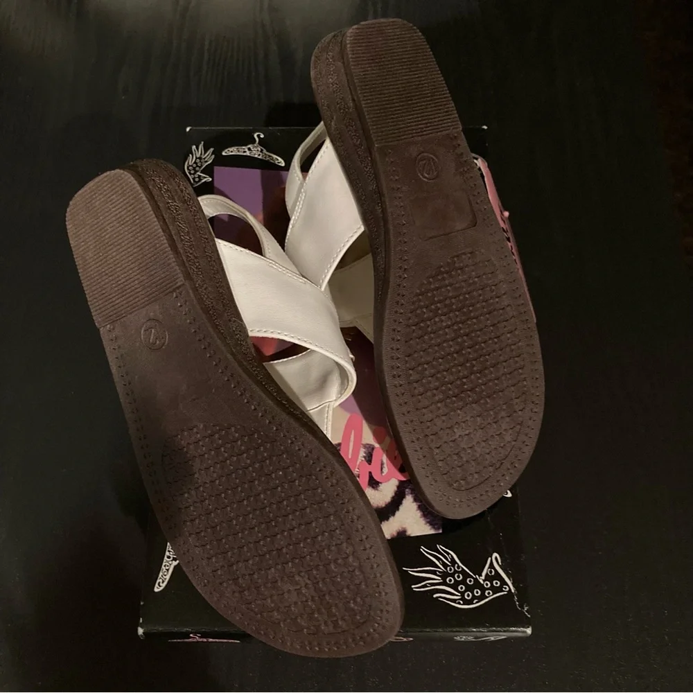 NWT Barbie RARE 1994 COLLECTIBLE Little Girls Sandals. Barbie box, Size 12